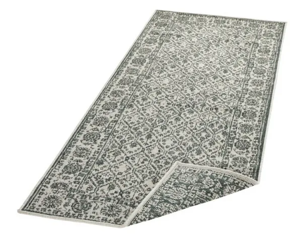 NORTHRUGS - Hanse Home koberce Kusový koberec Twin-Wendeteppiche 103115 grün creme – na von aj na doma - 80x150 cm