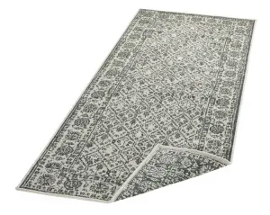 NORTHRUGS - Hanse Home koberce Kusový koberec Twin-Wendeteppiche 103115 grün creme – na von aj na doma - 80x150 cm