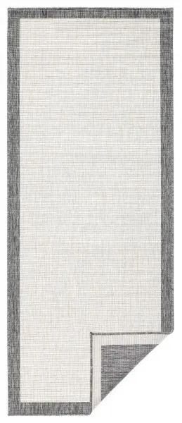 NORTHRUGS - Hanse Home koberce Kusový koberec Twin-Wendeteppiche 103108 creme grau – na von aj na doma - 80x150 cm