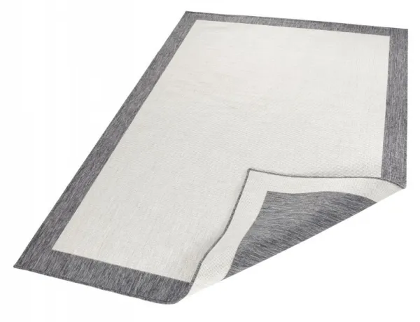 NORTHRUGS - Hanse Home koberce Kusový koberec Twin-Wendeteppiche 103108 creme grau – na von aj na doma - 80x150 cm
