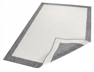 NORTHRUGS - Hanse Home koberce Kusový koberec Twin-Wendeteppiche 103108 creme grau – na von aj na doma - 80x150 cm
