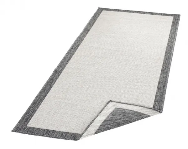 NORTHRUGS - Hanse Home koberce Kusový koberec Twin-Wendeteppiche 103108 creme grau – na von aj na doma - 80x150 cm
