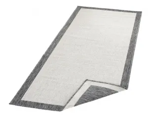 NORTHRUGS - Hanse Home koberce Kusový koberec Twin-Wendeteppiche 103108 creme grau – na von aj na doma - 80x150 cm