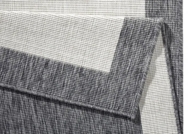 NORTHRUGS - Hanse Home koberce Kusový koberec Twin-Wendeteppiche 103108 creme grau – na von aj na doma - 80x150 cm