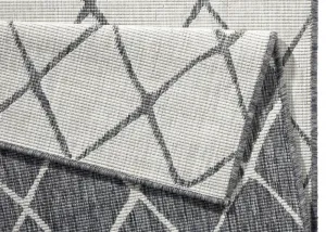 NORTHRUGS - Hanse Home koberce Kusový koberec Twin-Wendeteppiche 103118 grau creme – na von aj na doma - 80x150 cm