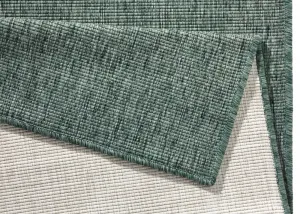 NORTHRUGS - Hanse Home koberce Kusový koberec Twin-Wendeteppiche 103095 grün creme – na von aj na doma - 120x170 cm