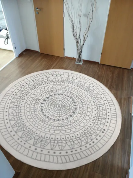 NORTHRUGS - Hanse Home koberce Kusový koberec Twin-Wendeteppiche 103143 creme grau – na von aj na doma - 200x200 (priemer) kruh cm