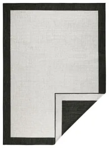 NORTHRUGS - Hanse Home koberce Kusový koberec Twin-Wendeteppiche 103105 creme schwarz – na von aj na doma - 80x250 cm