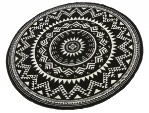 Hanse Home Collection koberce Kusový koberec Celebration 103441 Valencia Black - 200x200 (priemer) kruh cm