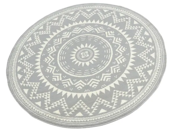 Hanse Home Collection koberce Kusový koberec Celebration 103444 Valencia Grey - 140x140 (priemer) kruh cm