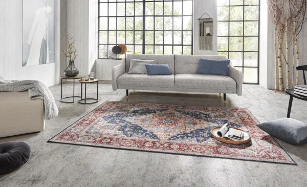 Nouristan - Hanse Home koberce Kusový koberec Asmar 104017 Indigo / Blue - 80x200 cm