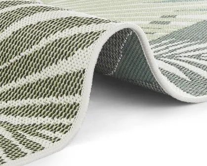 NORTHRUGS - Hanse Home koberce Kusový koberec Beach 103843 Green / Cream – na von aj na doma - 80x150 cm