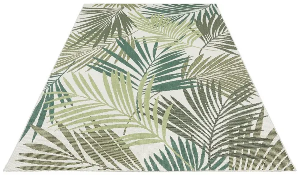 NORTHRUGS - Hanse Home koberce Kusový koberec Beach 103843 Green / Cream – na von aj na doma - 80x150 cm