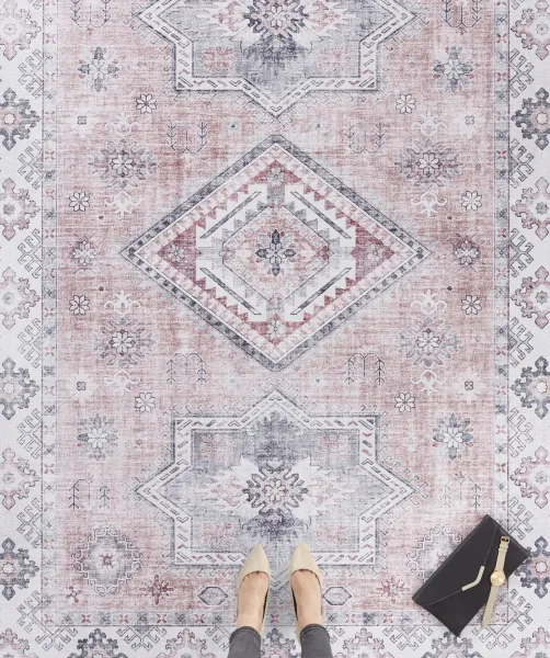 Nouristan - Hanse Home koberce Kusový koberec Asmar 104009 Old / Pink - 80x150 cm