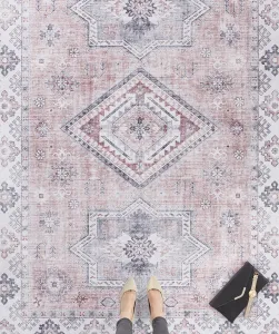 Nouristan - Hanse Home koberce Kusový koberec Asmar 104009 Old / Pink - 80x150 cm