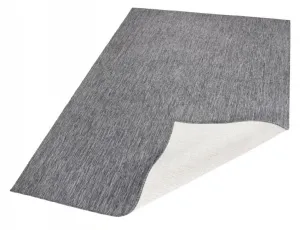 NORTHRUGS - Hanse Home koberce Kusový koberec Twin-Wendeteppiche 103097 grau creme – na von aj na doma - 120x170 cm
