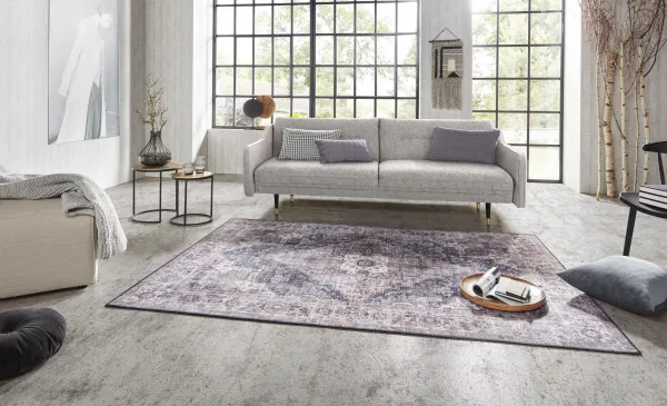 Nouristan - Hanse Home koberce Kusový koberec Asmar 104016 Putty / Grey - 80x200 cm