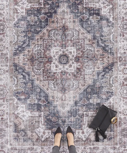 Nouristan - Hanse Home koberce Kusový koberec Asmar 104016 Putty / Grey - 80x200 cm