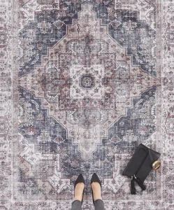 Nouristan - Hanse Home koberce Kusový koberec Asmar 104016 Putty / Grey - 80x200 cm