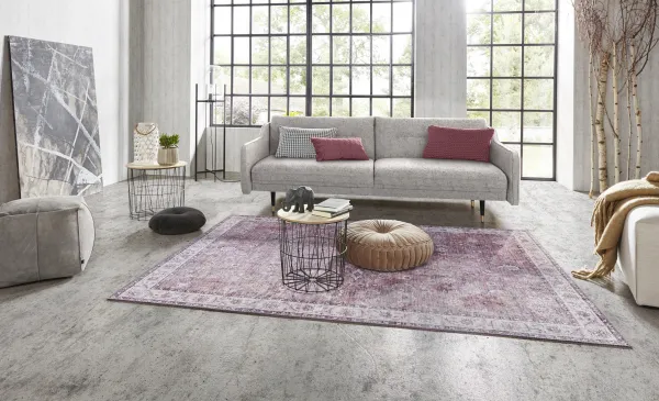 Nouristan - Hanse Home koberce Kusový koberec Asmar 104007 Raspberry / Red - 80x200 cm