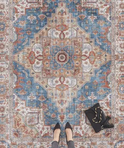 Nouristan - Hanse Home koberce Kusový koberec Asmar 104014 Jeans blue - 80x200 cm
