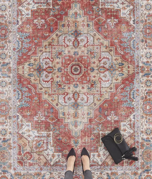 Nouristan - Hanse Home koberce Kusový koberec Asmar 104013 Brick / Red - 80x200 cm