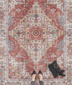 Nouristan - Hanse Home koberce Kusový koberec Asmar 104013 Brick / Red - 80x200 cm