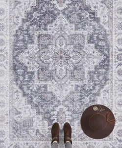 Nouristan - Hanse Home koberce Kusový koberec Asmar 104003 Mauve / Pink - 80x150 cm
