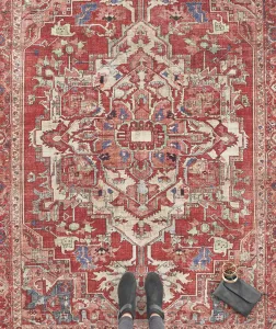 Nouristan - Hanse Home koberce Kusový koberec Asmar 104018 Orient / Red - 80x200 cm
