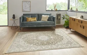 Nouristan - Hanse Home koberce Kusový koberec Naveh 104380 Olivgreen / Grey - 140x95 cm