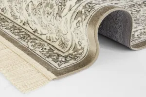 Nouristan - Hanse Home koberce Kusový koberec Naveh 104380 Olivgreen / Grey - 140x95 cm