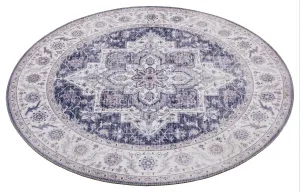 Nouristan - Hanse Home koberce Kusový koberec Asmar 104003 Mauve / Pink kruh - 160x160 (priemer) kruh cm