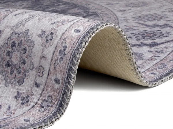 Nouristan - Hanse Home koberce Kusový koberec Asmar 104003 Mauve / Pink kruh - 160x160 (priemer) kruh cm