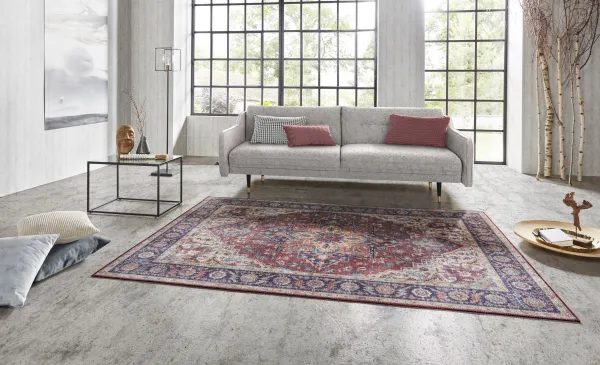 Nouristan - Hanse Home koberce Kusový koberec Asmar 104000 Plum / Red - 80x150 cm