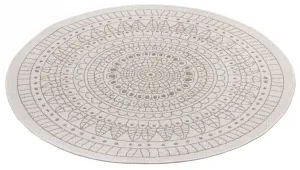NORTHRUGS - Hanse Home koberce Kusový koberec Twin-Wendeteppiche 105475 Linen kruh – na von aj na doma - 200x200 (priemer) kruh cm