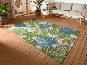 Koberec Flair Tropical Leaves tyrkysový / zelený