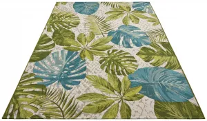 Koberec Flair Tropical Leaves tyrkysový / zelený