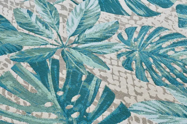 Koberec Flair Tropical Leaves tyrkysový