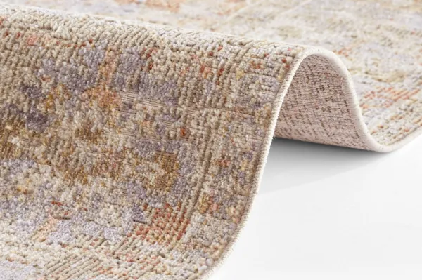 Nouristan - Hanse Home koberce Behúň Cairo 105587 Port Said Cream Red – na von aj na doma - 80x200 cm