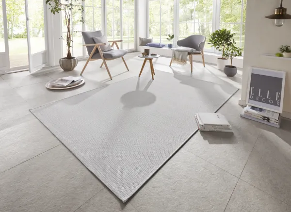 ELLE Decoration koberce Kusový koberec Secret 103556 Light Grey, Cream z kolekcie Elle – na von aj na doma - 80x150 cm