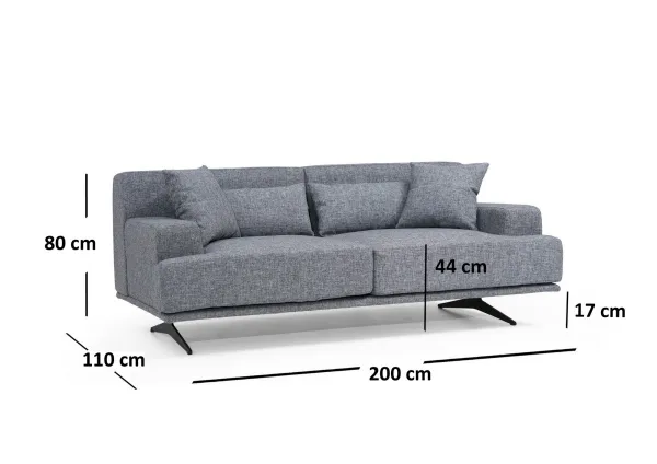 Dvojmiestna pohovka Bentley 2 Seater - Grey