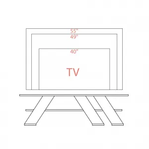 TV skrinka Houseland Fella dub safírový