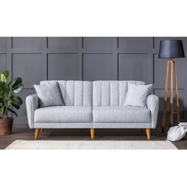 Hanah Home 3-miestna pohovka Aqua 210 cm šedá
