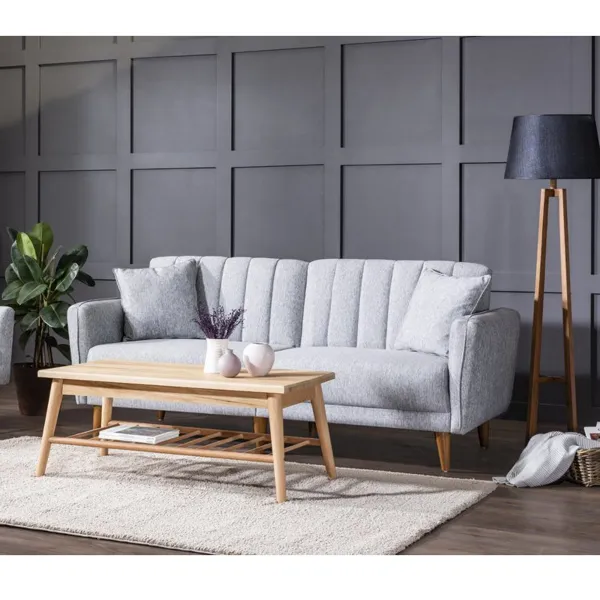 Hanah Home 3-miestna pohovka Aqua 210 cm šedá