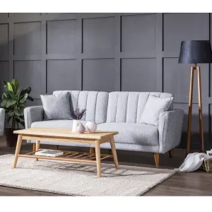 Hanah Home 3-miestna pohovka Aqua 210 cm šedá
