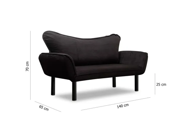 Rozkladacia pohovka Chatto Black