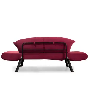 Dvojmiestna rozkladacia pohovka Genzo - Maroon