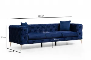 Trojmiestna pohovka Como - Navy Blue