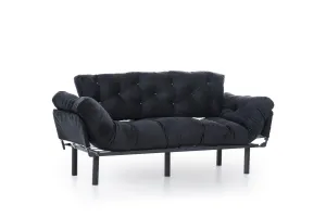 Trojmiestna rozkladacia pohovka Nitta Triple - Black