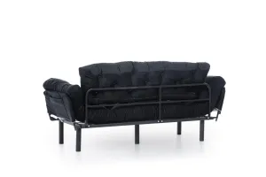 Trojmiestna rozkladacia pohovka Nitta Triple - Black